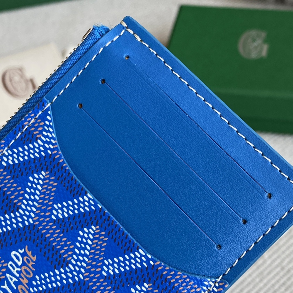 [고야드] Goyard - 고야드 부르봉 지퍼 카드 홀더 Goyard Bourbon 12.5cm x 1cm x 8.4cm