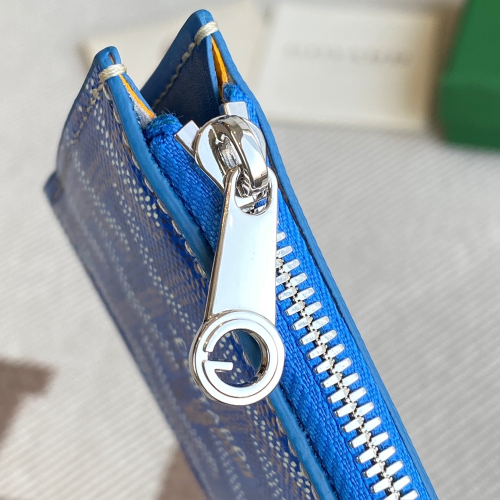 [고야드] Goyard - 고야드 부르봉 지퍼 카드 홀더 Goyard Bourbon 12.5cm x 1cm x 8.4cm