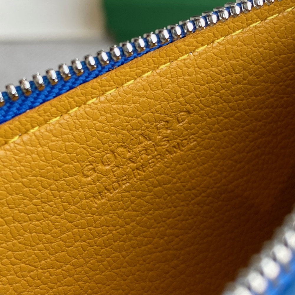 [고야드] Goyard - 고야드 부르봉 지퍼 카드 홀더 Goyard Bourbon 12.5cm x 1cm x 8.4cm