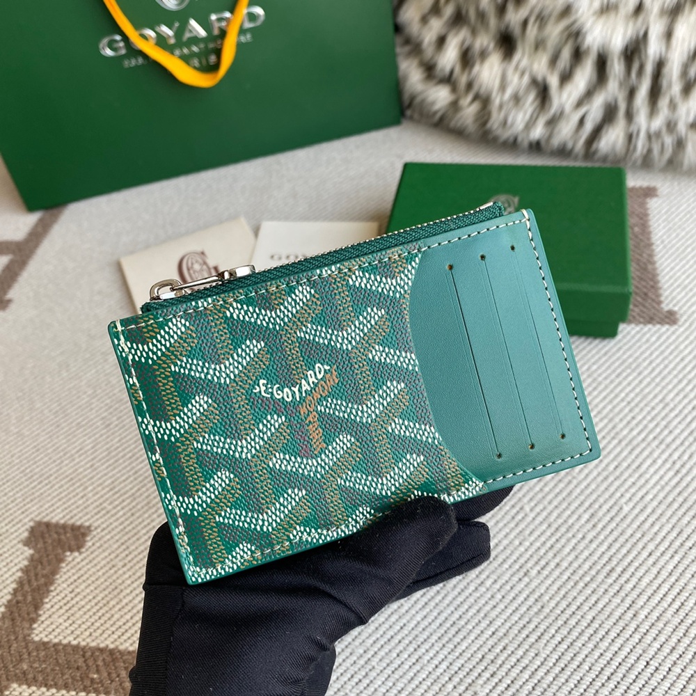[고야드] Goyard - 고야드 부르봉 지퍼 카드 홀더 Goyard Bourbon 12.5cm x 1cm x 8.4cm