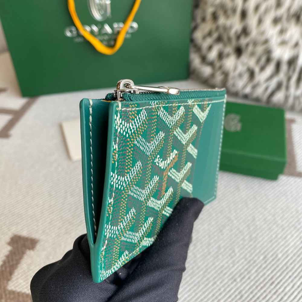 [고야드] Goyard - 고야드 부르봉 지퍼 카드 홀더 Goyard Bourbon 12.5cm x 1cm x 8.4cm