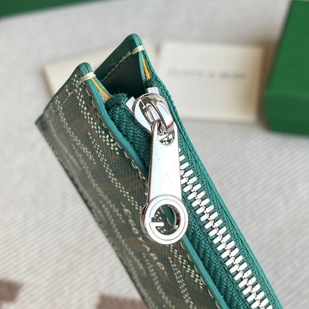 [고야드] Goyard - 고야드 부르봉 지퍼 카드 홀더 Goyard Bourbon 12.5cm x 1cm x 8.4cm