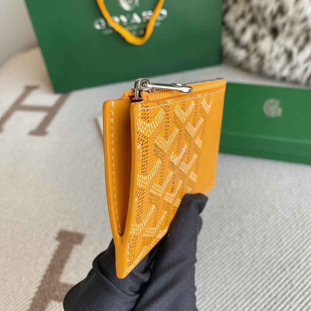 [고야드] Goyard - 고야드 부르봉 지퍼 카드 홀더 Goyard Bourbon 12.5cm x 1cm x 8.4cm