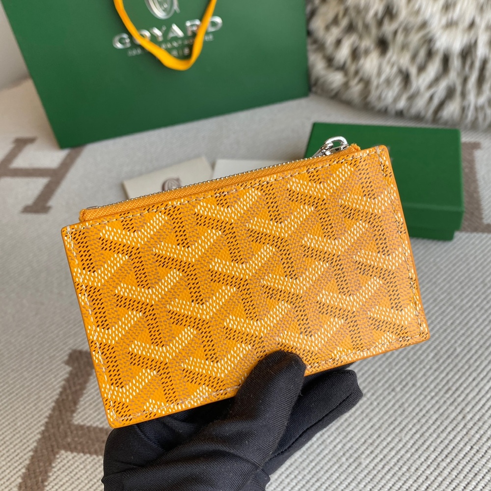 [고야드] Goyard - 고야드 부르봉 지퍼 카드 홀더 Goyard Bourbon 12.5cm x 1cm x 8.4cm