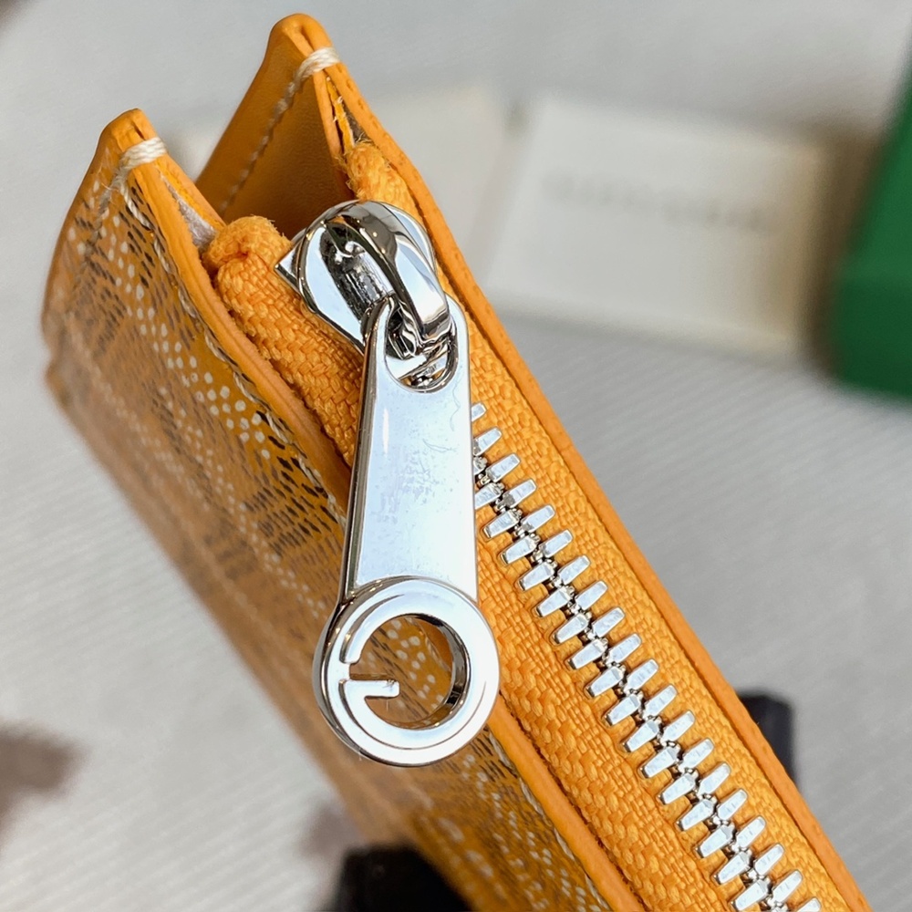 [고야드] Goyard - 고야드 부르봉 지퍼 카드 홀더 Goyard Bourbon 12.5cm x 1cm x 8.4cm