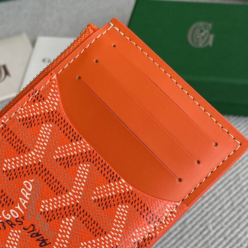 [고야드] Goyard - 고야드 부르봉 지퍼 카드 홀더 Goyard Bourbon 12.5cm x 1cm x 8.4cm