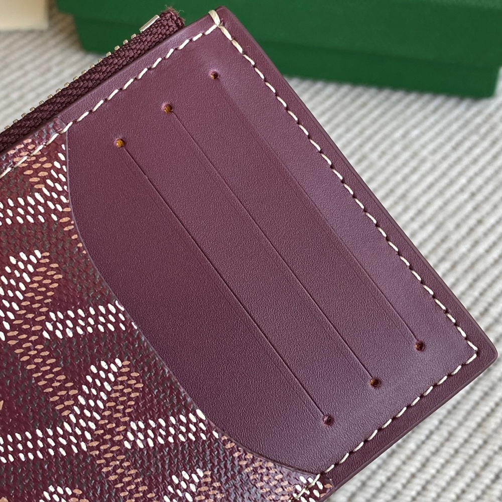 [고야드] Goyard - 고야드 부르봉 지퍼 카드 홀더 Goyard Bourbon 12.5cm x 1cm x 8.4cm