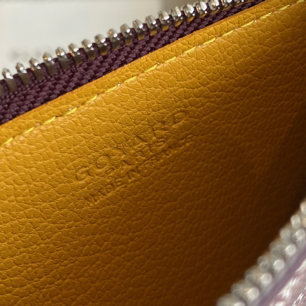 [고야드] Goyard - 고야드 부르봉 지퍼 카드 홀더 Goyard Bourbon 12.5cm x 1cm x 8.4cm