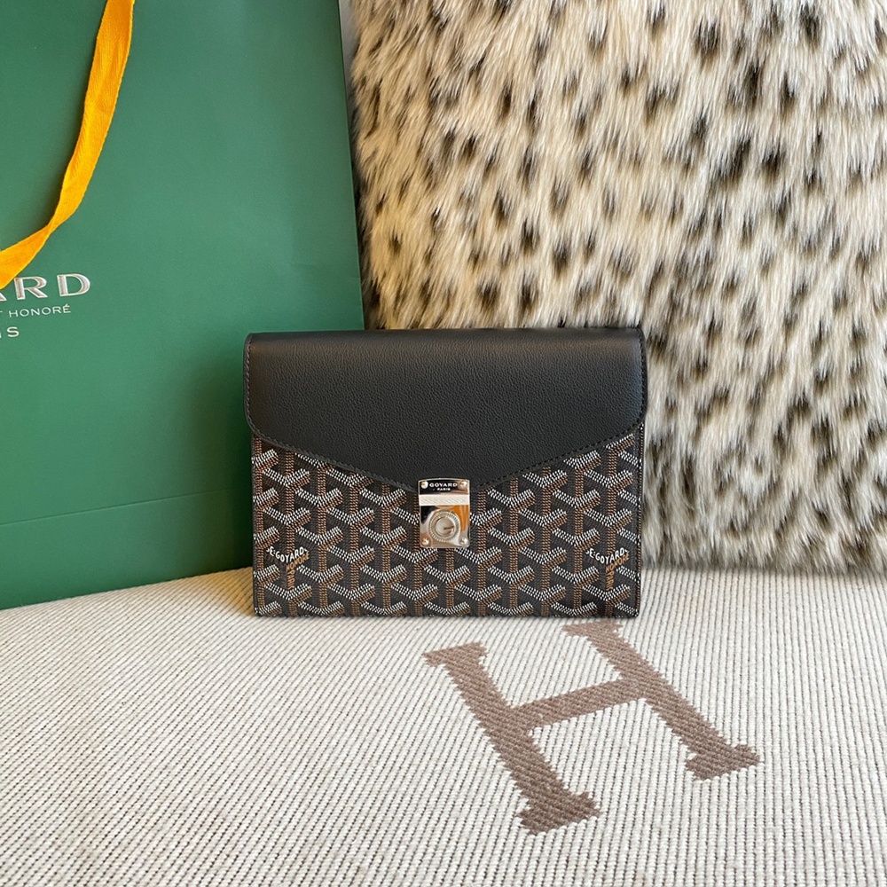 [고야드] Goyard - 고야드 시프르 파우치 지갑 Goyard Goyardine Chypre Wallet Pouch 21x4x16cm