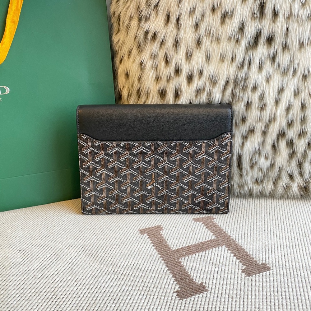 [고야드] Goyard - 고야드 시프르 파우치 지갑 Goyard Goyardine Chypre Wallet Pouch 21x4x16cm