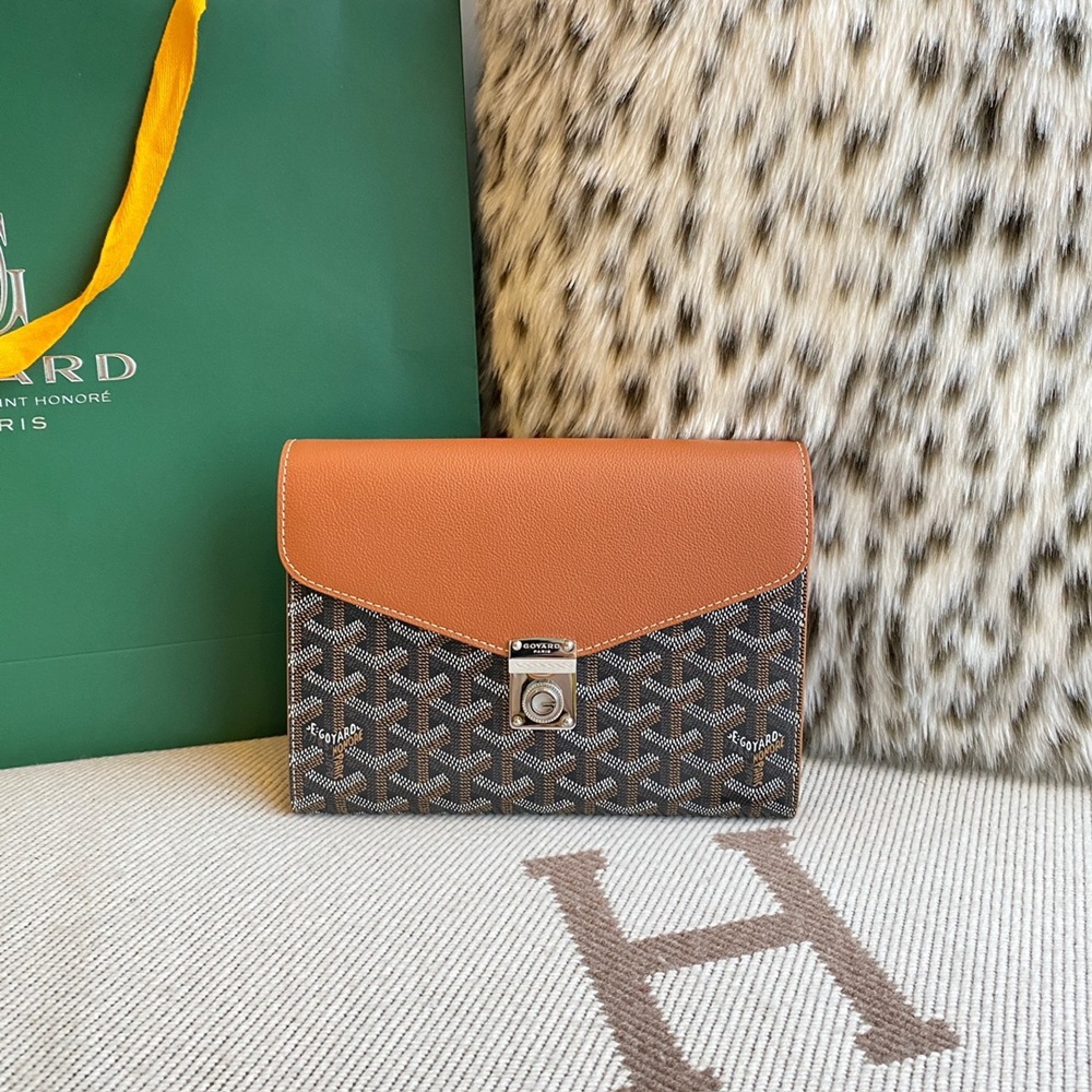 [고야드] Goyard - 고야드 시프르 파우치 지갑 Goyard Goyardine Chypre Wallet Pouch 21x4x16cm