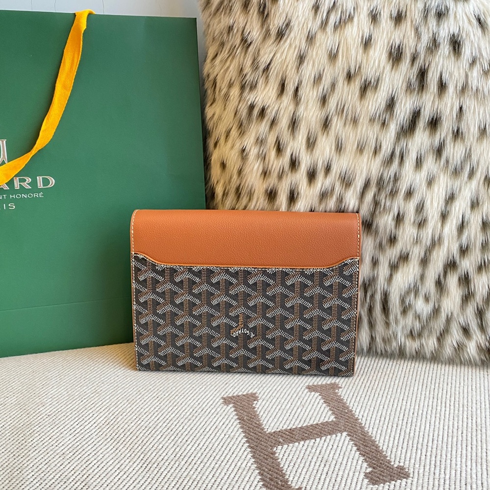 [고야드] Goyard - 고야드 시프르 파우치 지갑 Goyard Goyardine Chypre Wallet Pouch 21x4x16cm