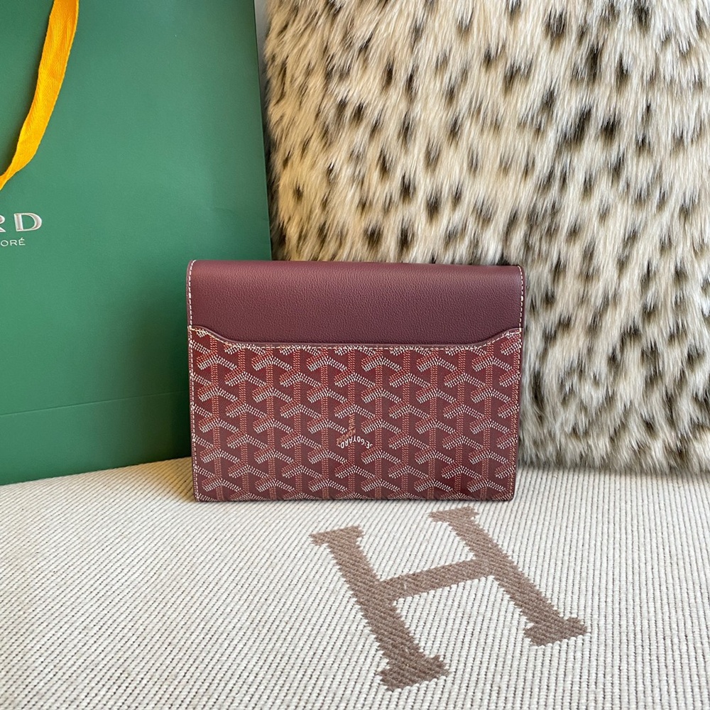 [고야드] Goyard - 고야드 시프르 파우치 지갑 Goyard Goyardine Chypre Wallet Pouch 21x4x16cm