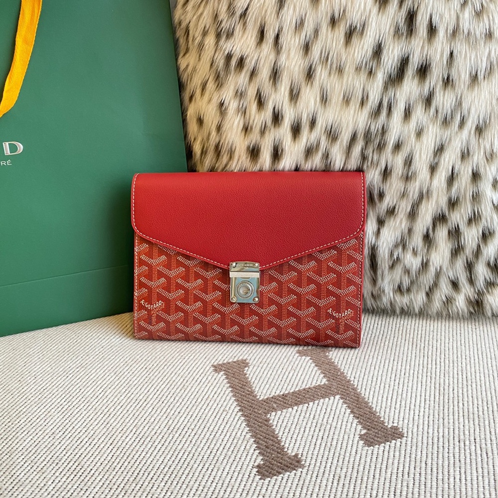 [고야드] Goyard - 고야드 시프르 파우치 지갑 Goyard Goyardine Chypre Wallet Pouch 21x4x16cm