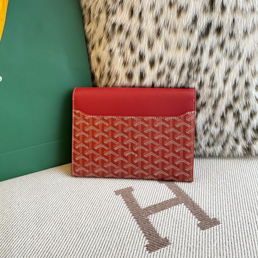[고야드] Goyard - 고야드 시프르 파우치 지갑 Goyard Goyardine Chypre Wallet Pouch 21x4x16cm
