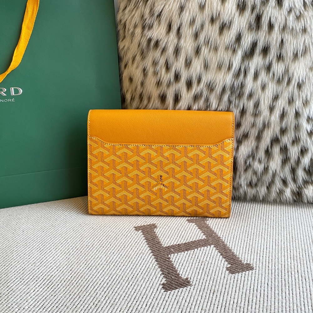 [고야드] Goyard - 고야드 시프르 파우치 지갑 Goyard Goyardine Chypre Wallet Pouch 21x4x16cm