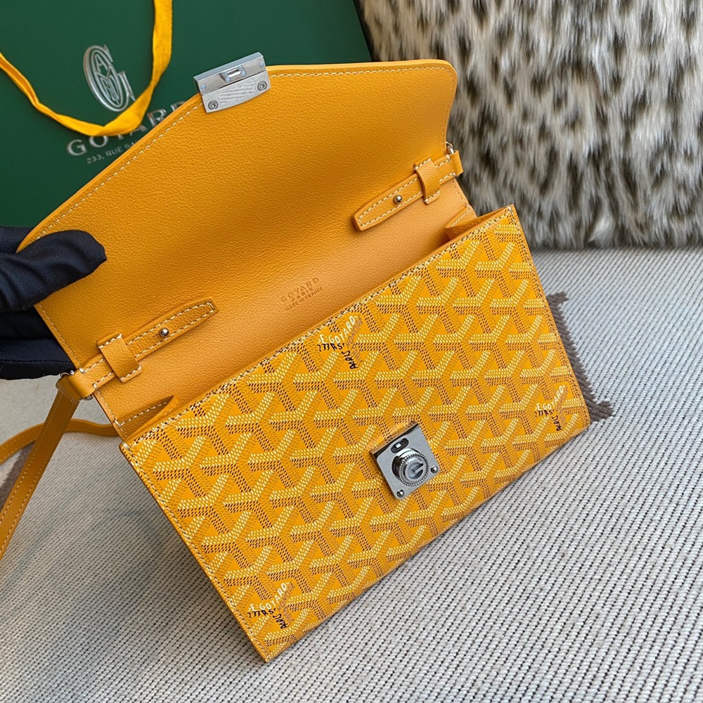 [고야드] Goyard - 고야드 시프르 파우치 지갑 Goyard Goyardine Chypre Wallet Pouch 21x4x16cm
