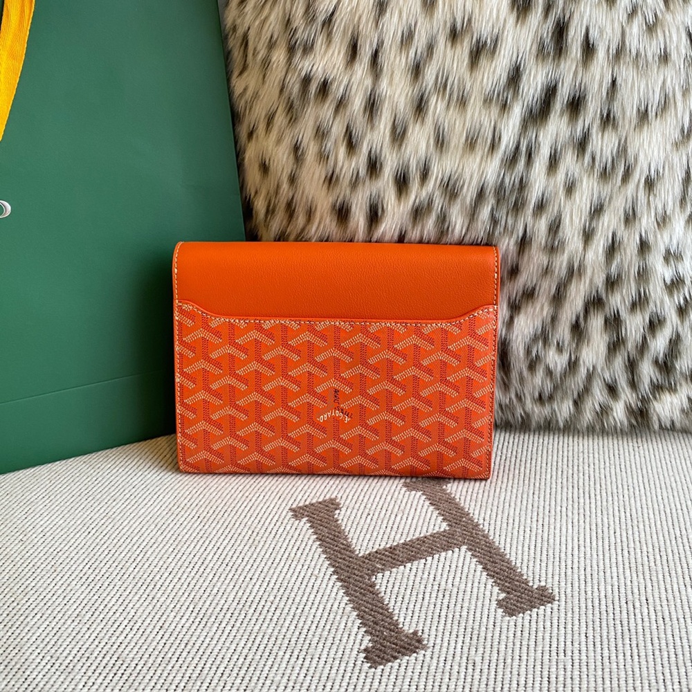 [고야드] Goyard - 고야드 시프르 파우치 지갑 Goyard Goyardine Chypre Wallet Pouch 21x4x16cm