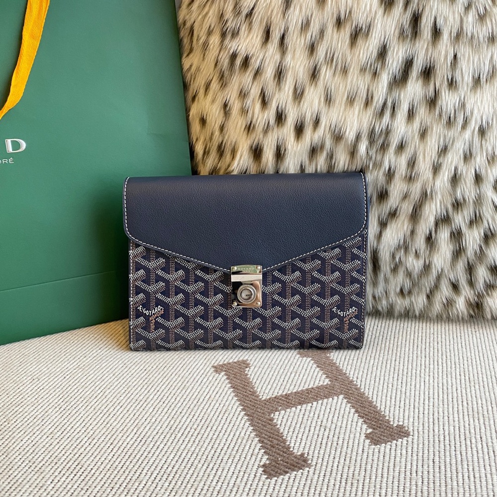 [고야드] Goyard - 고야드 시프르 파우치 지갑 Goyard Goyardine Chypre Wallet Pouch 21x4x16cm