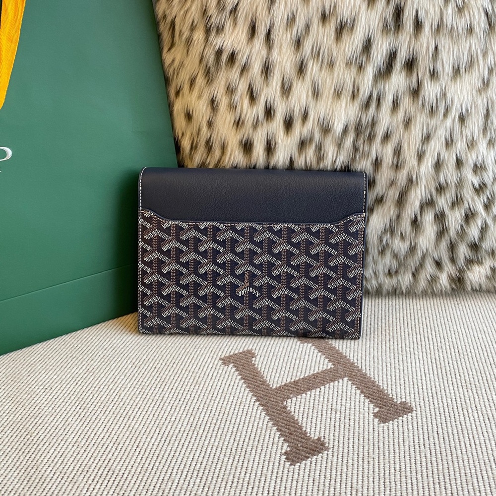 [고야드] Goyard - 고야드 시프르 파우치 지갑 Goyard Goyardine Chypre Wallet Pouch 21x4x16cm