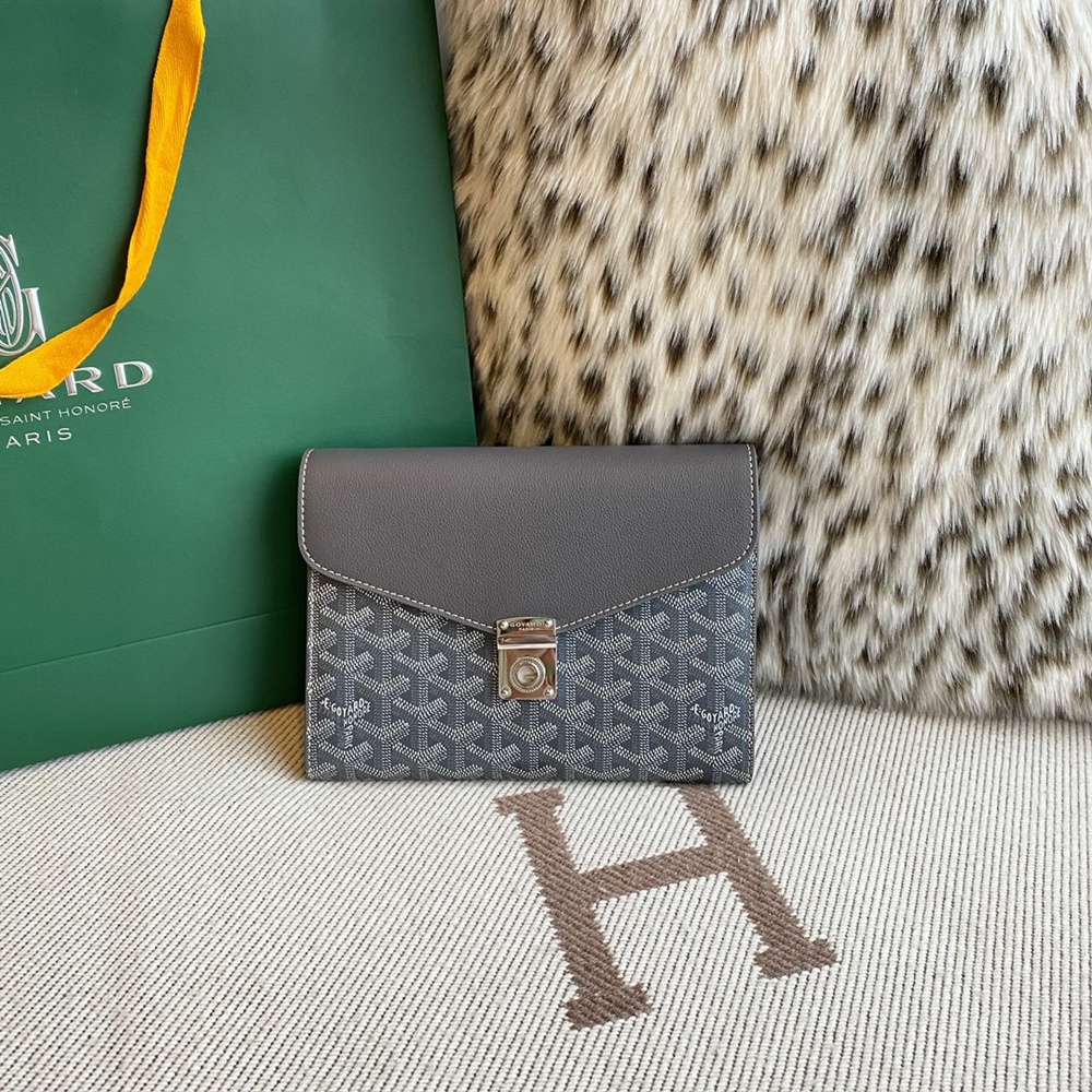 [고야드] Goyard - 고야드 시프르 파우치 지갑 Goyard Goyardine Chypre Wallet Pouch 21x4x16cm