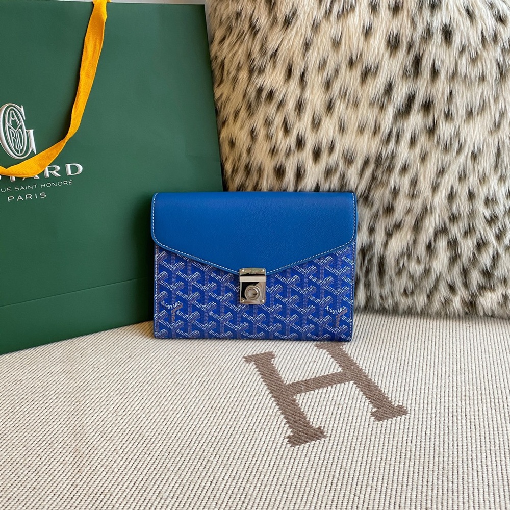 [고야드] Goyard - 고야드 시프르 파우치 지갑 Goyard Goyardine Chypre Wallet Pouch 21x4x16cm