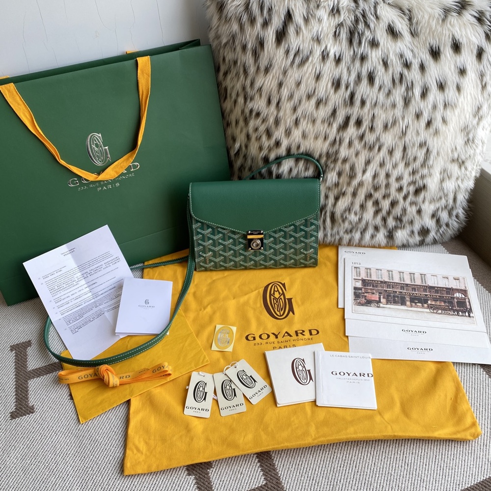 [고야드] Goyard - 고야드 시프르 파우치 지갑 Goyard Goyardine Chypre Wallet Pouch 21x4x16cm