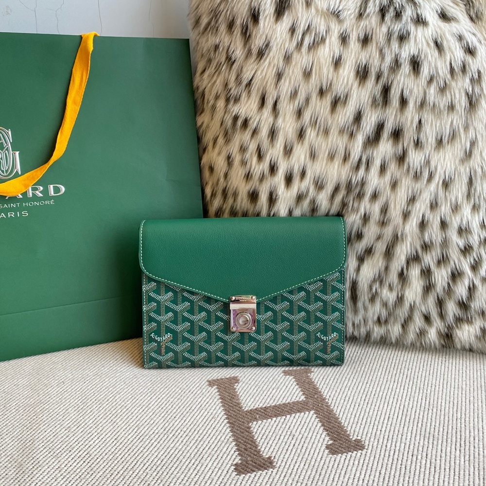 [고야드] Goyard - 고야드 시프르 파우치 지갑 Goyard Goyardine Chypre Wallet Pouch 21x4x16cm