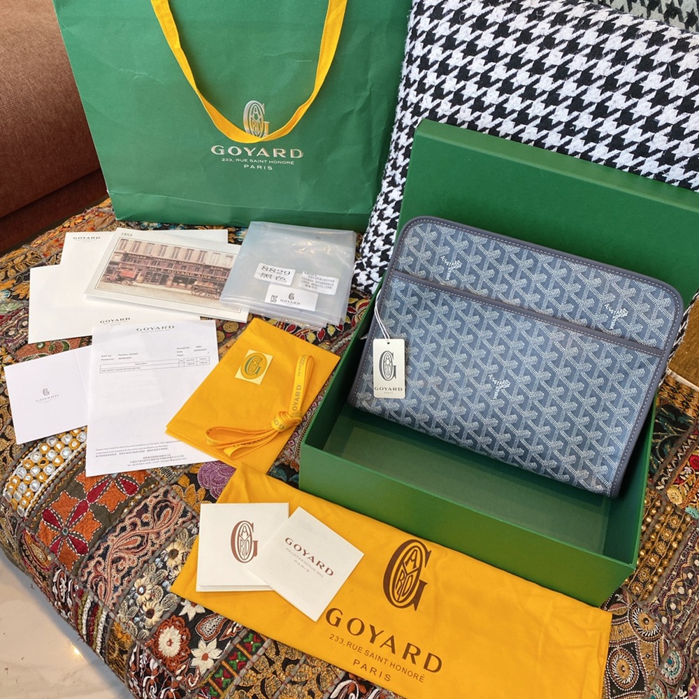 [고야드] Goyard - 고야드 클러치 쥬방스 Goyard Jouvence  MM 25 cm x 18 cm x 7 cm GM 30 x 23 x 7.5cm
