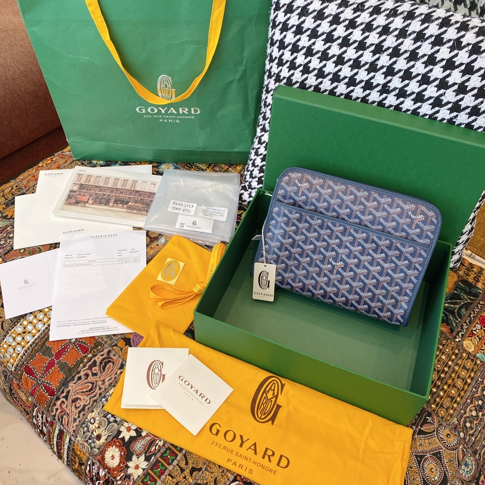 [고야드] Goyard - 고야드 클러치 쥬방스 Goyard Jouvence  MM 25 cm x 18 cm x 7 cm GM 30 x 23 x 7.5cm