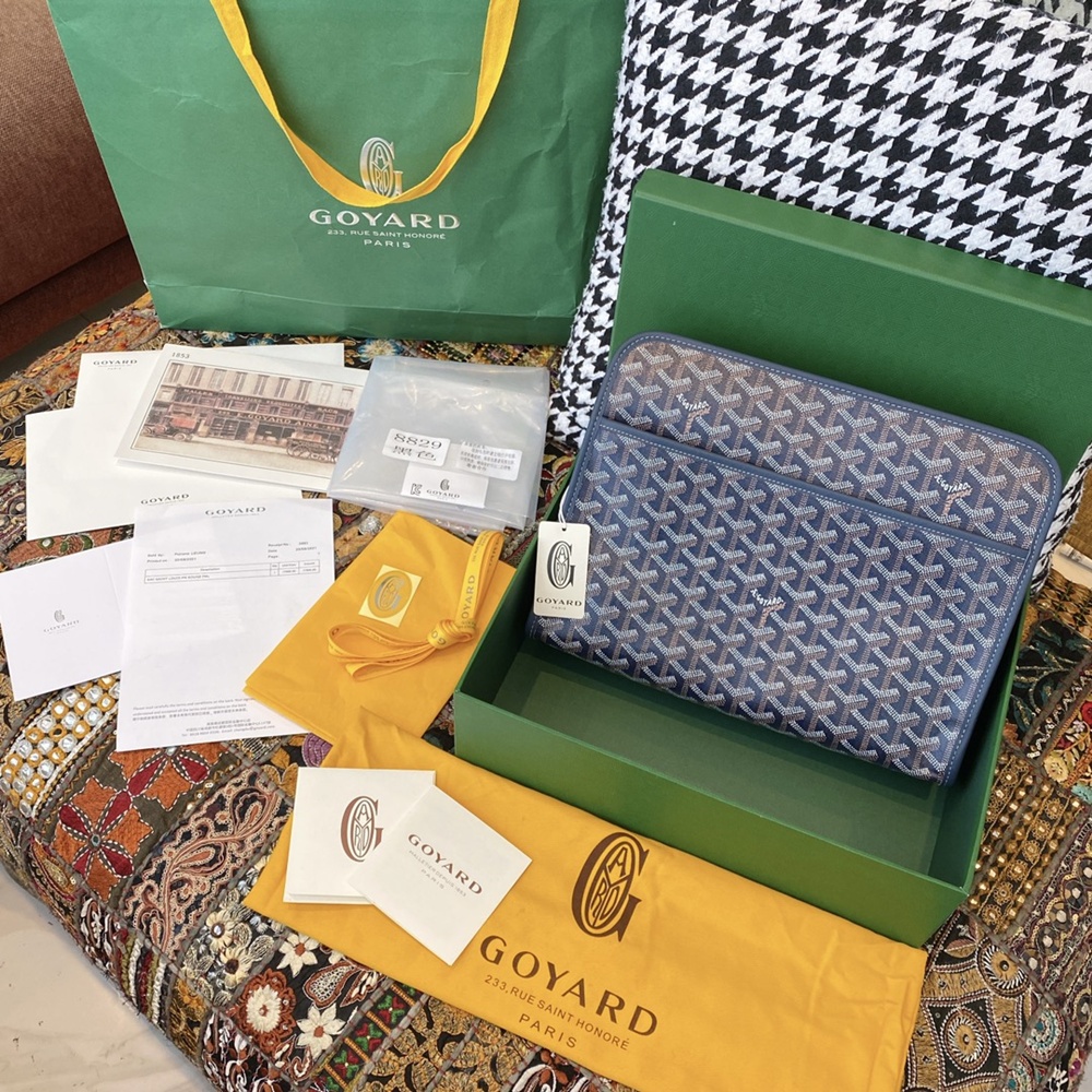 [고야드] Goyard - 고야드 클러치 쥬방스 Goyard Jouvence  MM 25 cm x 18 cm x 7 cm GM 30 x 23 x 7.5cm