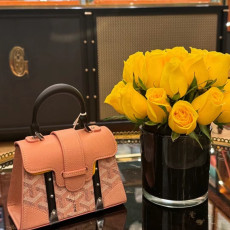 [고야드] Goyard - 고야드 사이공 나노 미니 토트 백 Goyard Saigon Structure Nano Goyardine Palladium Hardware 14.5x7x11.5cm