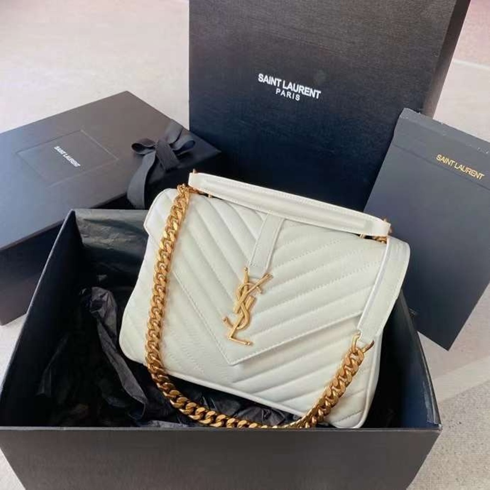 [생로랑]  SAINT LAURENT NIKI 생로랑 니키백 화이트 외 6331601EL071000 중사이즈 28x20.5x8.5cm 소사이즈 22x16x7.5cm