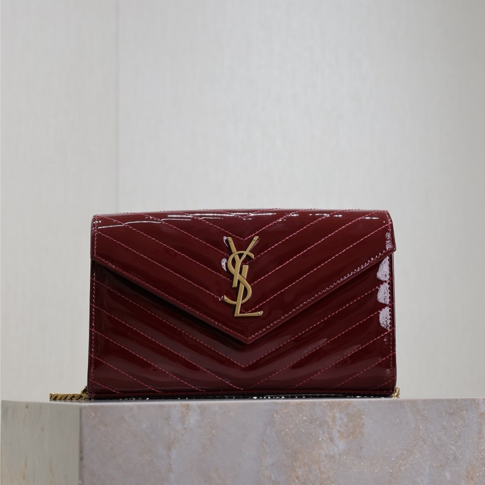 [생로랑] 377828 SAINT LAURENT 생로랑 모노그램 마틀라세 체인 숄더백 22.5x14x4cm