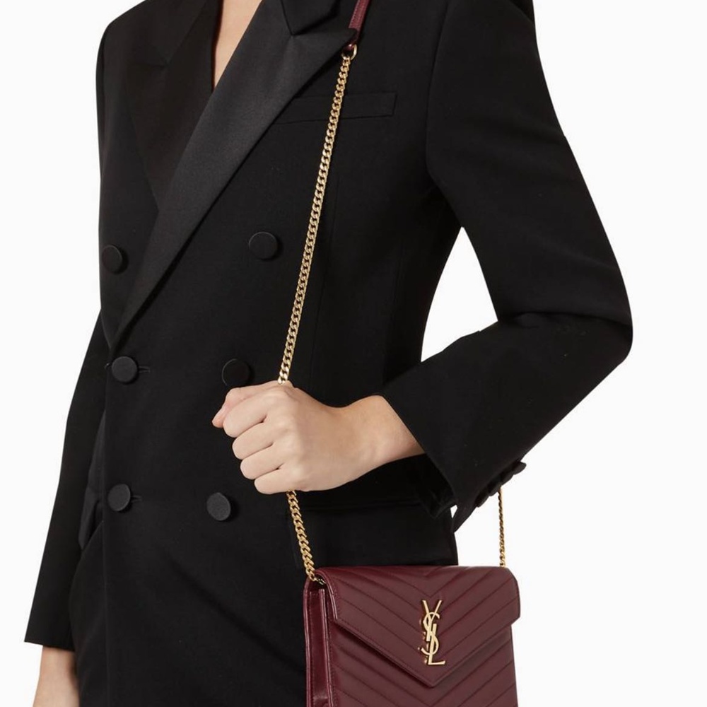 [생로랑] 377828 SAINT LAURENT 생로랑 모노그램 마틀라세 체인 숄더백 22.5x14x4cm
