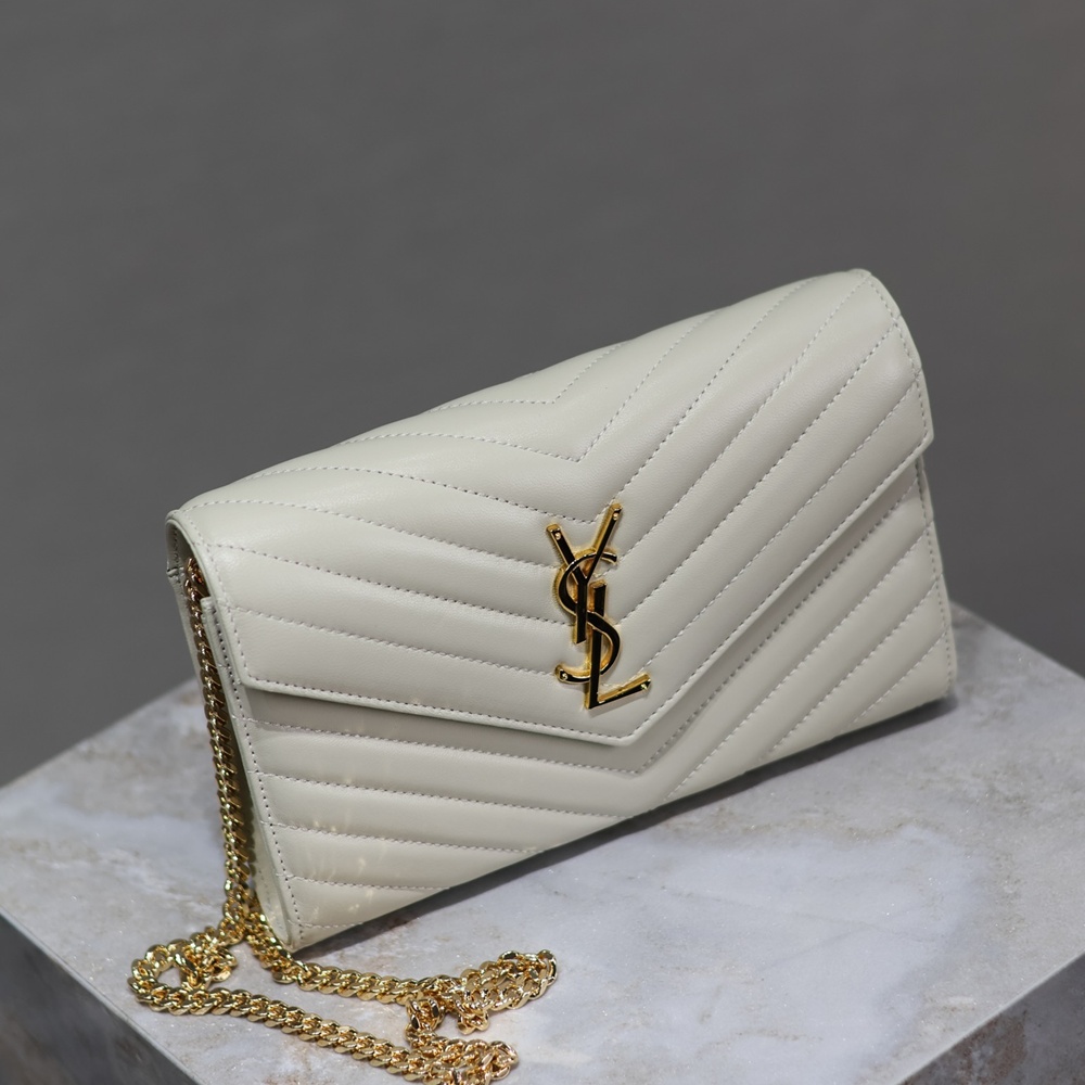 [생로랑] 377828 SAINT LAURENT 생로랑 모노그램 마틀라세 체인 숄더백 22.5x14x4cm