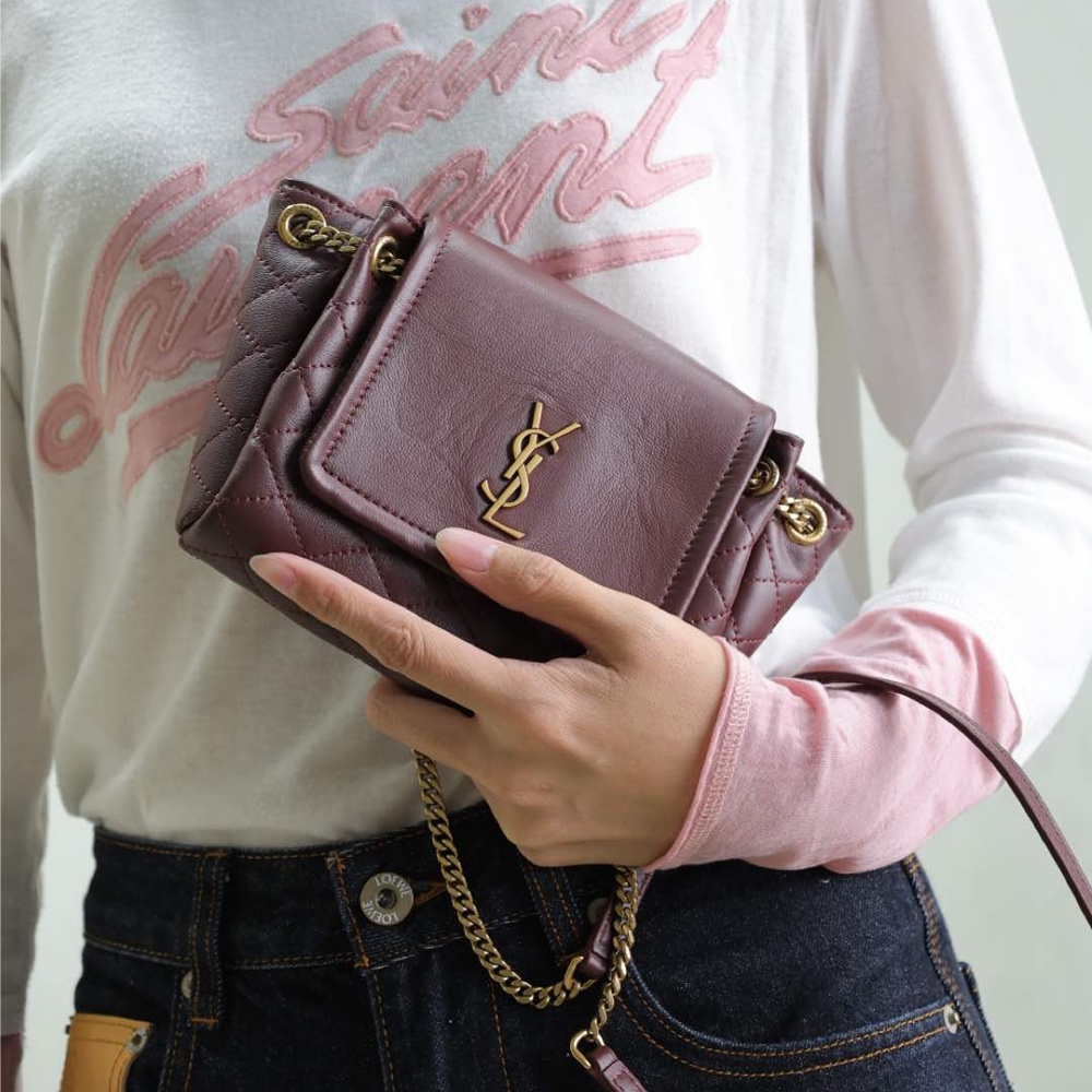 [생로랑] 672738 SAINT LAURENT 생로랑 노리타 미니백 숄더백 18x13x6cm