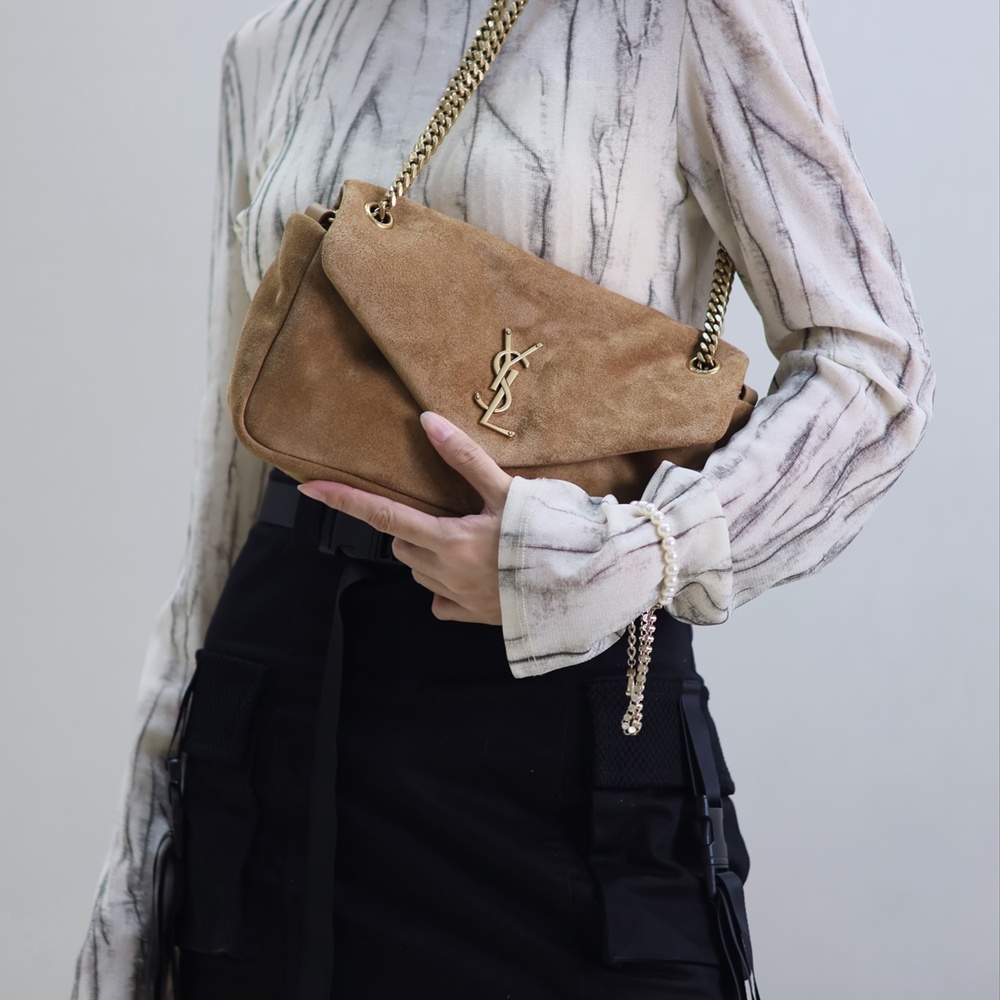 [생로랑] 734153 SAINT LAURENT 생로랑 칼립소 자카드 숄더백 26×14×7cm