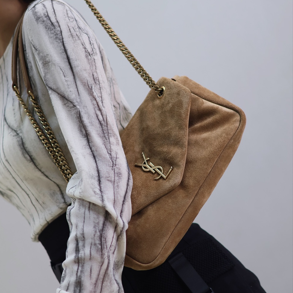 [생로랑] 734153 SAINT LAURENT 생로랑 칼립소 자카드 숄더백 26×14×7cm