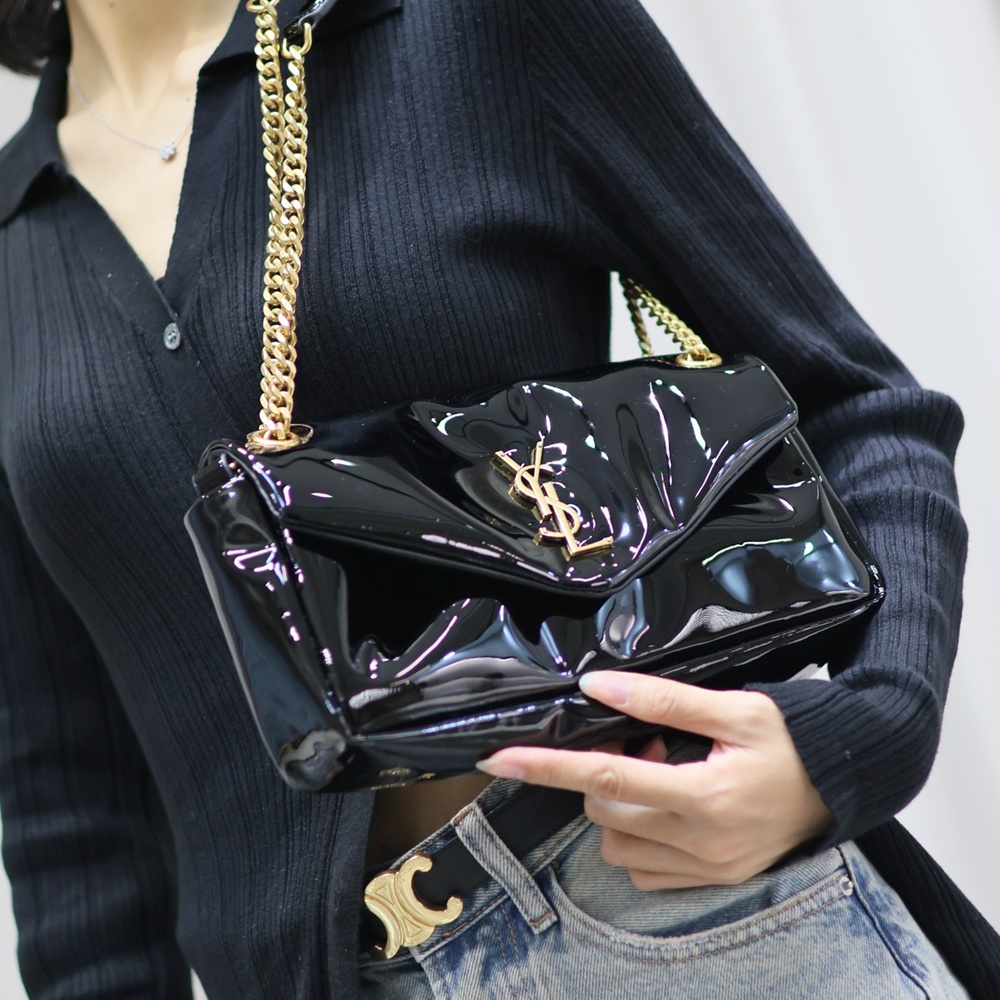 [생로랑] 734153 SAINT LAURENT 생로랑 칼립소 자카드 숄더백 26×14×7cm