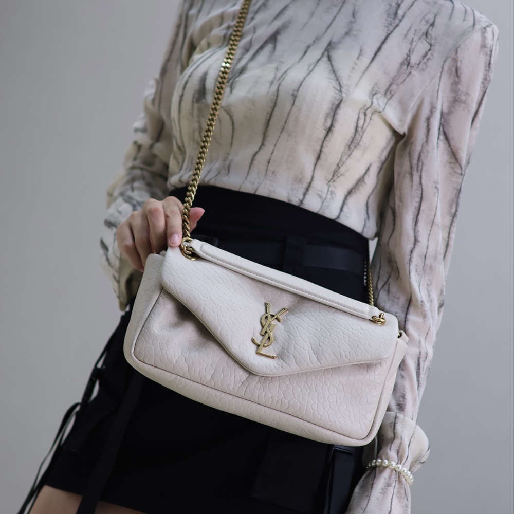 [생로랑] 734153 SAINT LAURENT 생로랑 칼립소 자카드 숄더백 26×14×7cm