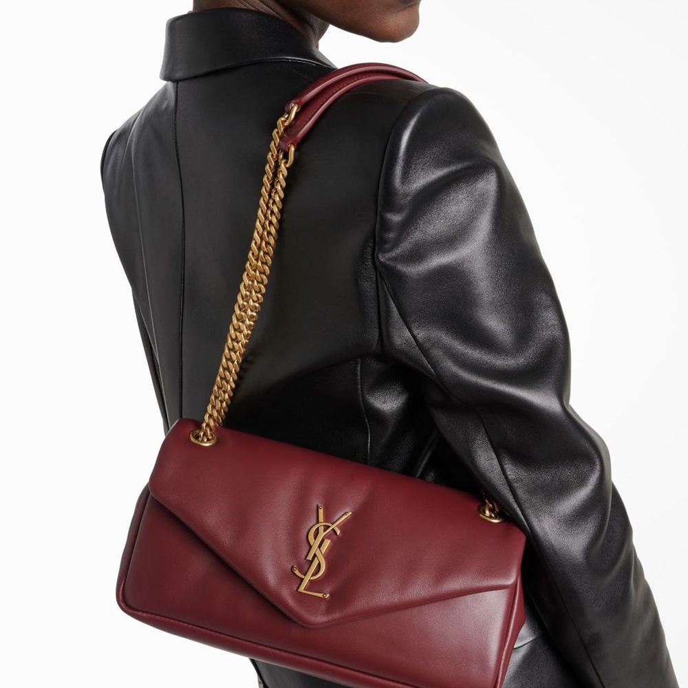 [생로랑] 734153 SAINT LAURENT 생로랑 칼립소 자카드 숄더백 26×14×7cm