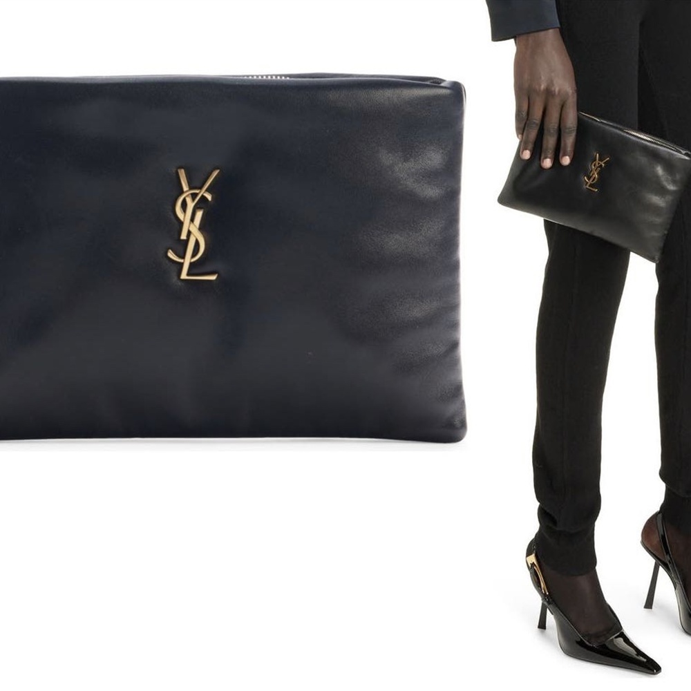 [생로랑] 765025 SAINT LAURENT 생로랑 칼립소 파우치 클러치 23×16×3cm 30×22×3cm