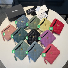 [샤넬] Chanel-클래식 캐비어 카드 슬롯 지퍼 지갑