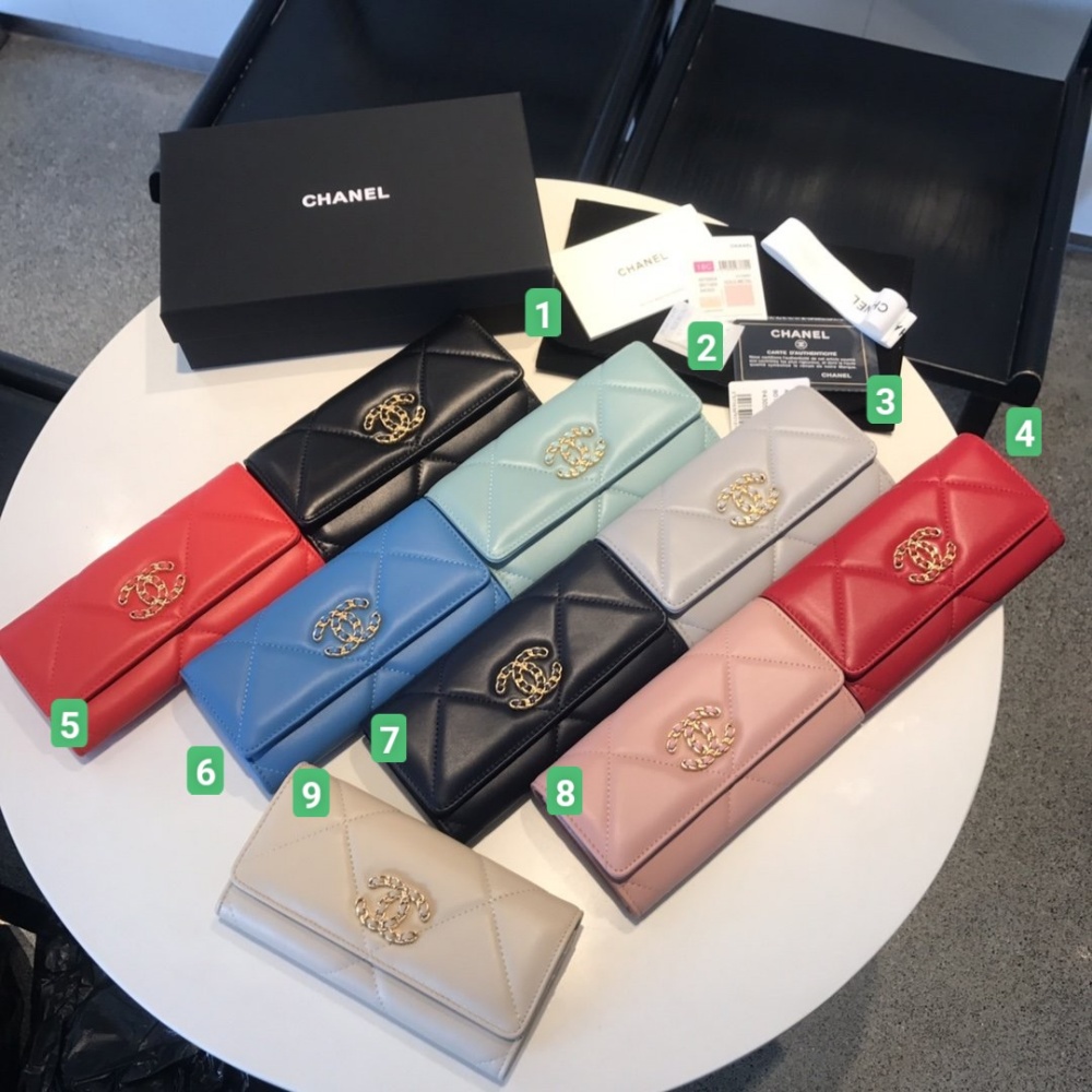 [샤넬]Chanel-19 플랩 지갑