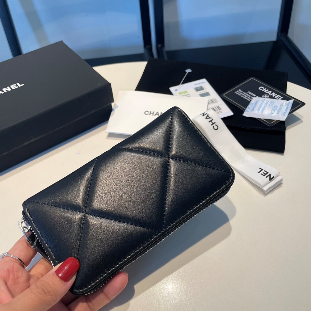 [샤넬] Chanel-19 지퍼돌이 지퍼 중지갑