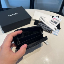 [샤넬] Chanel-.보이 빈티지 캐비어 지퍼 동전 지갑