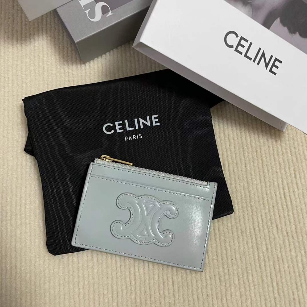[셀린느] CELNE- 퀴르 트리옹프 지퍼 카드 지갑