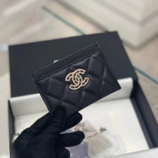 [샤넬] Chanel-큐빅 캐비어 카드지갑