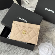 [샤넬] Chanel-클래식 카드홀더 캐비어 금장